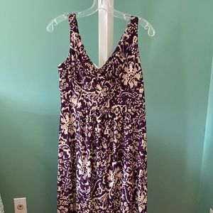 Sleeveless Chaps maxi dress.  Excellent condition. Never worn. Size L.